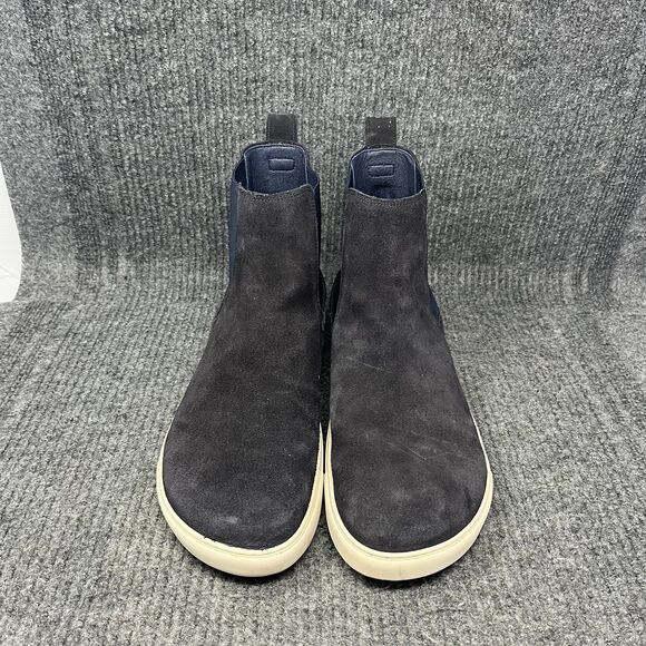 Birkenstock Black Suede Chelsea Boots with Cream Sole main image 9